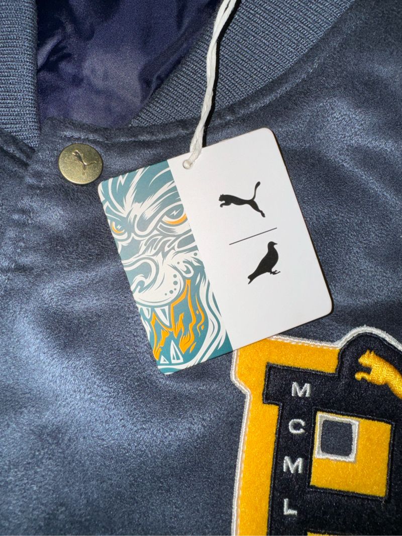 Puma Luxury Bomber jacket Pria navy, foto 5