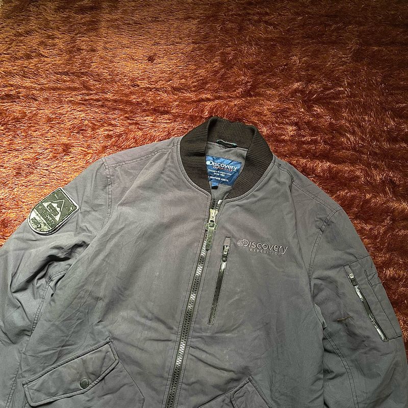 Grunge Indie Bomber jacket Pria green, foto 3
