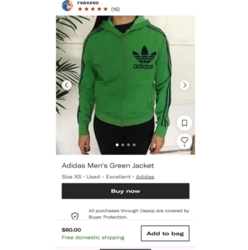 Adidas Casual Track jacket Wanita green, foto 8