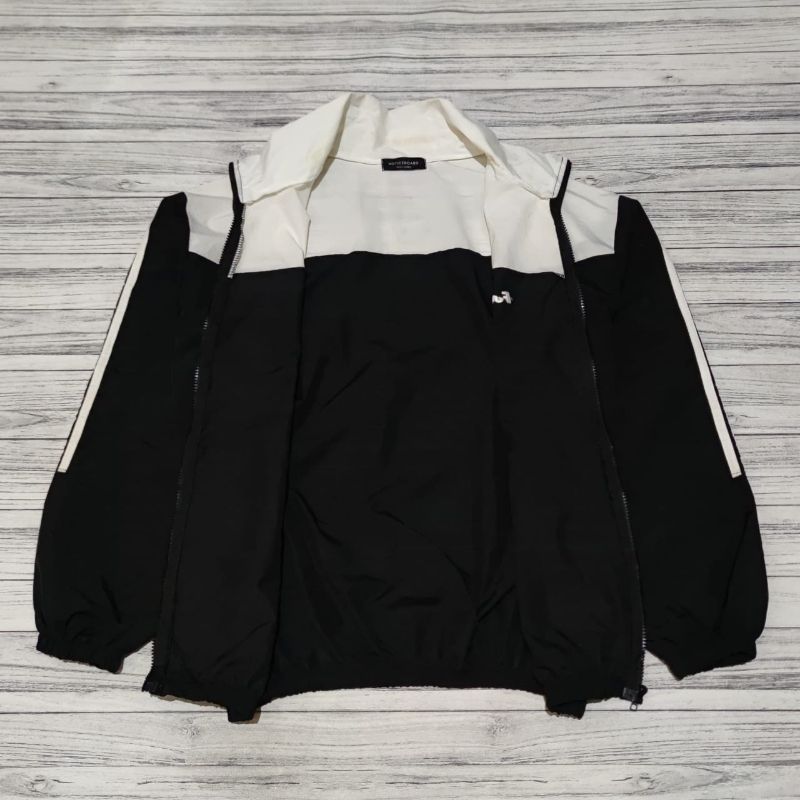 Casual Windbreaker Pria white black, foto 3