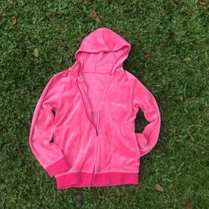 bebe Vintage Y2K Hoody Wanita pink