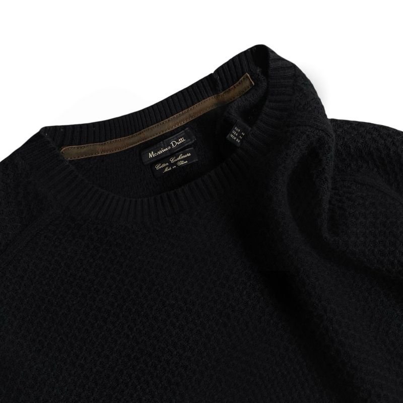Massimo Dutti Casual Sweater Pria black, foto 4