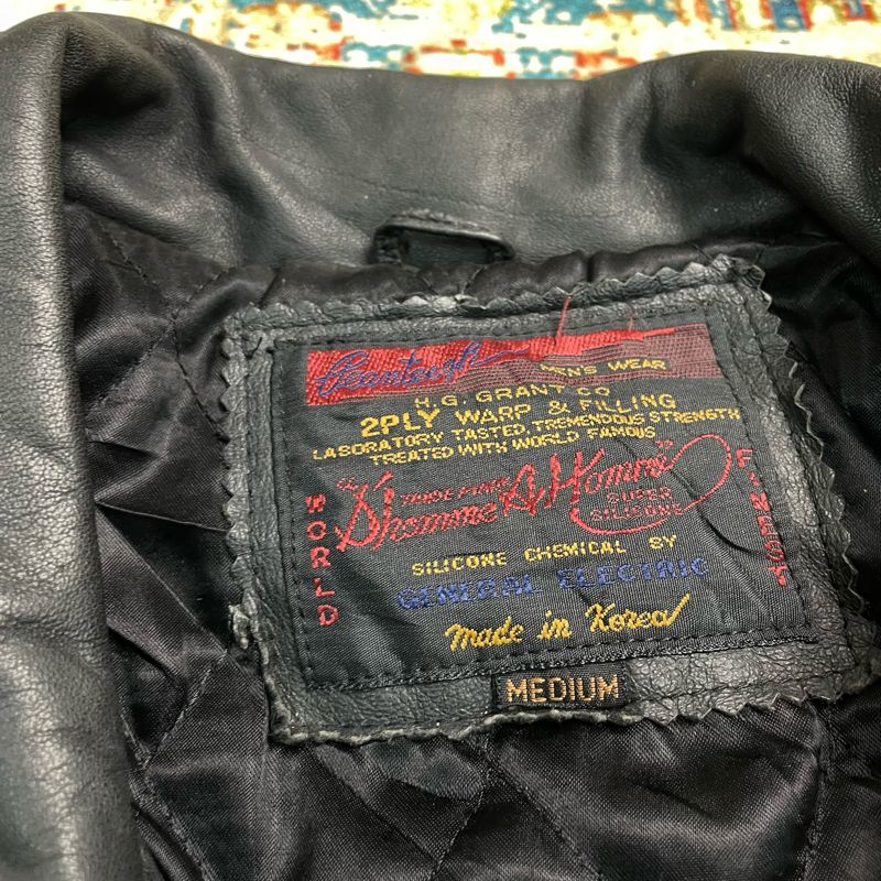 Vintage Avant Garde Leather jacket Pria black, foto 4