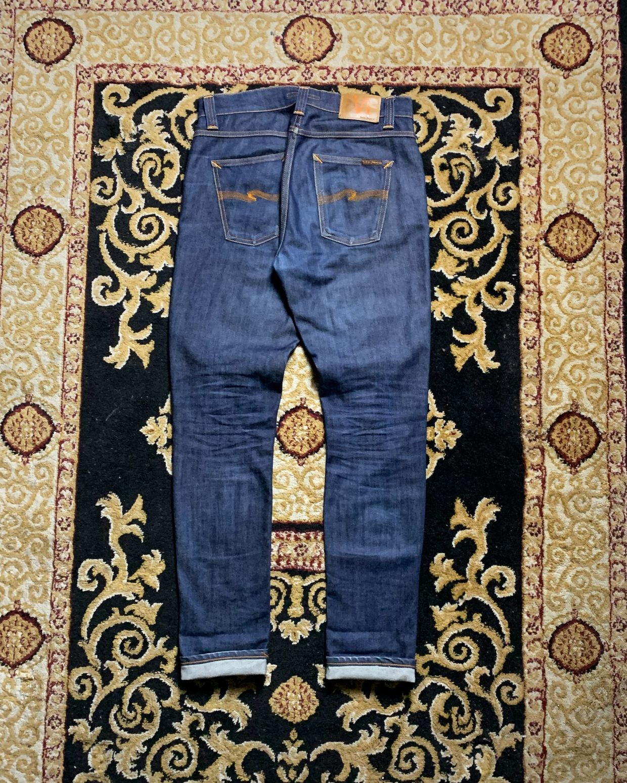 Nudie Minimalist Casual Jeans Pria navy