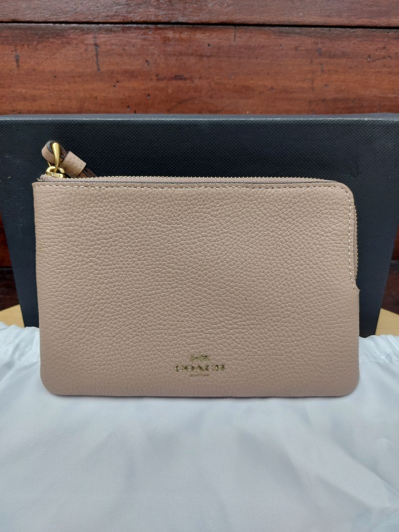 Coach Wristlet Wanita tan, foto 2