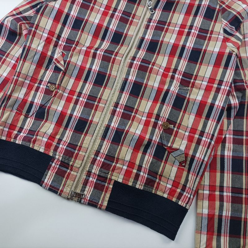 Casual Harrington jacket Pria cream blue, foto 4