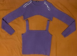 COLORBOX Y2K Coquette Cami top Wanita purple