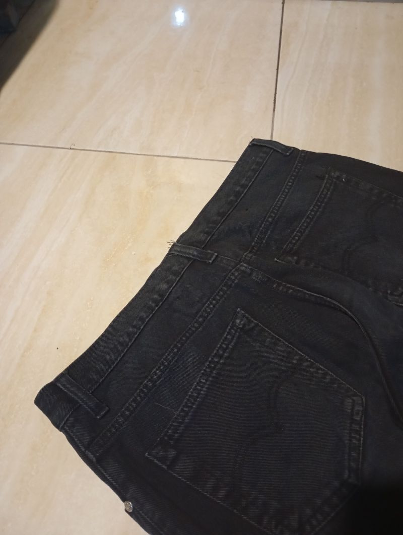 Y2K Skater Jeans Pria black, foto 4