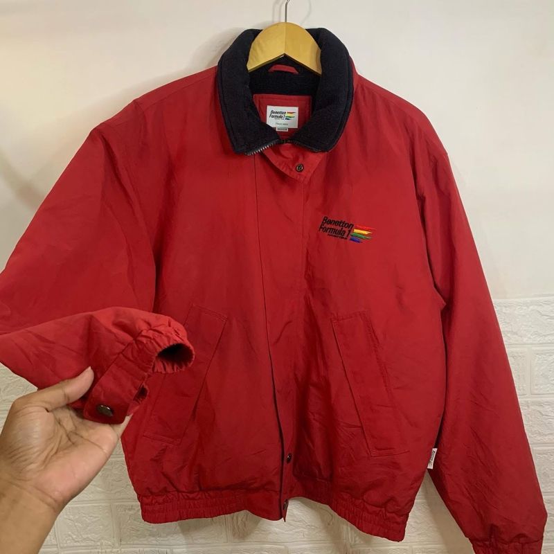 Biker Sportswear Windbreaker Pria red, foto 3