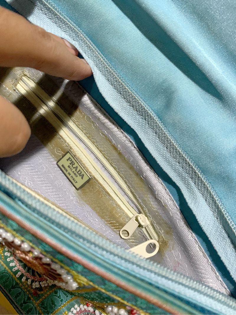 Prada Y2K Shoulder bag Wanita blue, foto 5