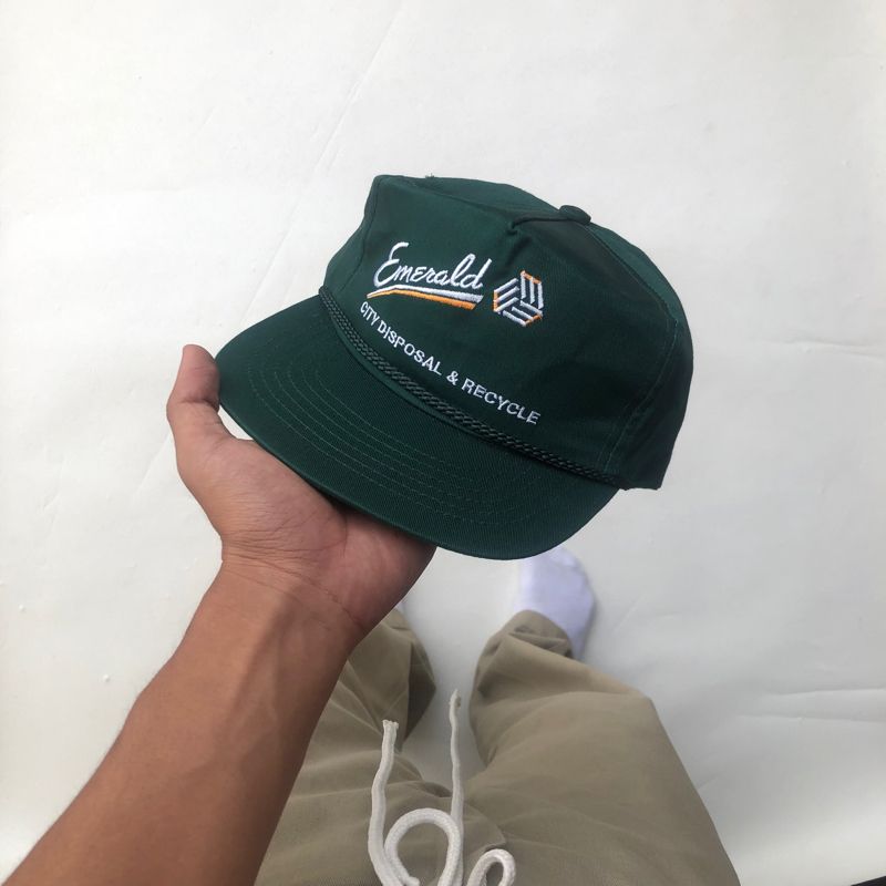 Vintage Y2K Hat Pria green, foto 6