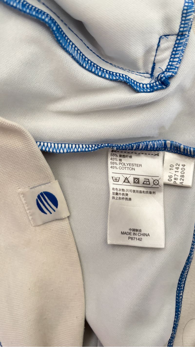 Adidas Casual Track jacket Pria white blue, foto 4
