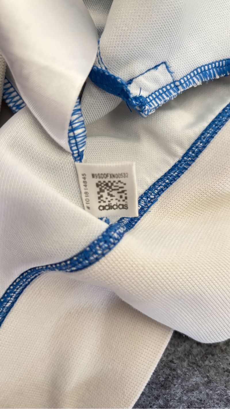 Adidas Casual Track jacket Pria white blue, foto 5
