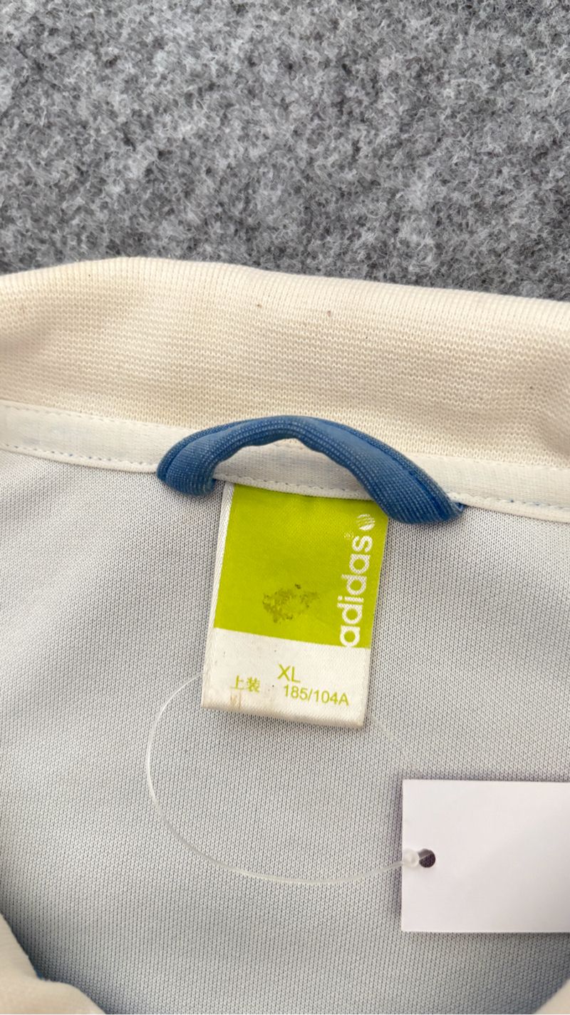 Adidas Casual Track jacket Pria white blue, foto 3