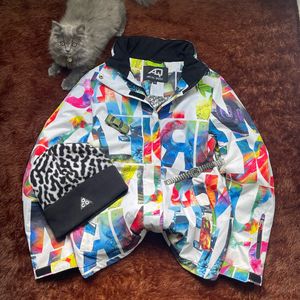 Grunge Indie Bomber jacket Pria white black