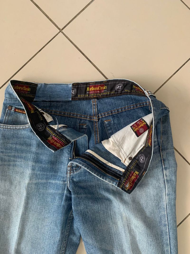 Marlboro Y2K Jeans Pria navy, foto 3