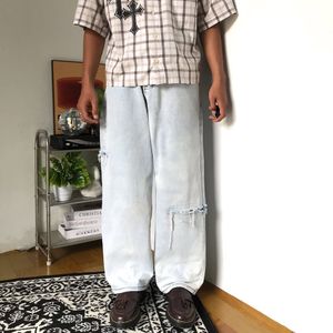 Japanese brand Y2K Skater Jeans Pria multicolor