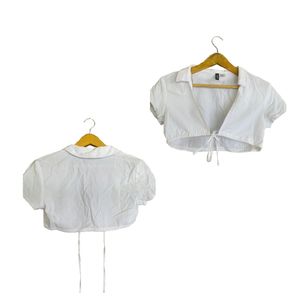 H&M Coquette Blazer Wanita white