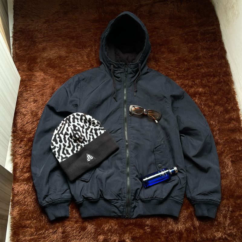 H&M Grunge Indie Bomber jacket Pria navy, foto 2