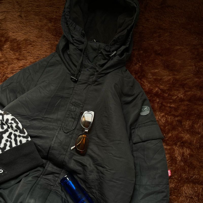 Gorpcore Grunge Parka Pria black, foto 3