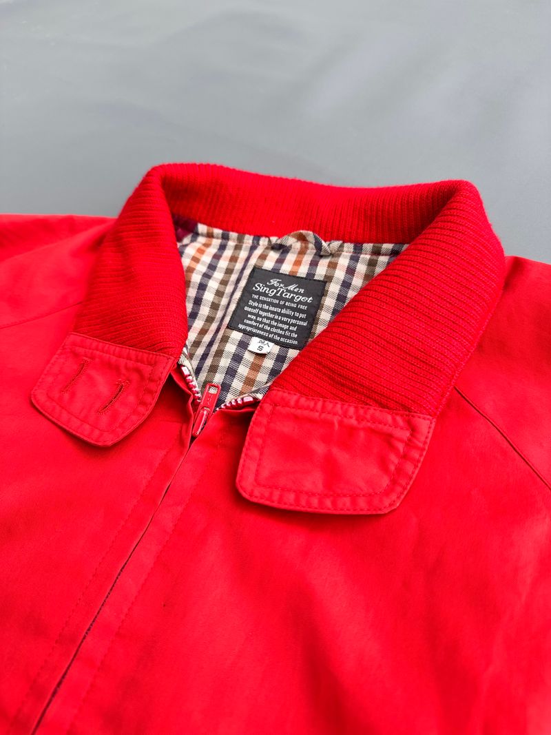 Streetwear Harrington jacket Pria red, foto 4