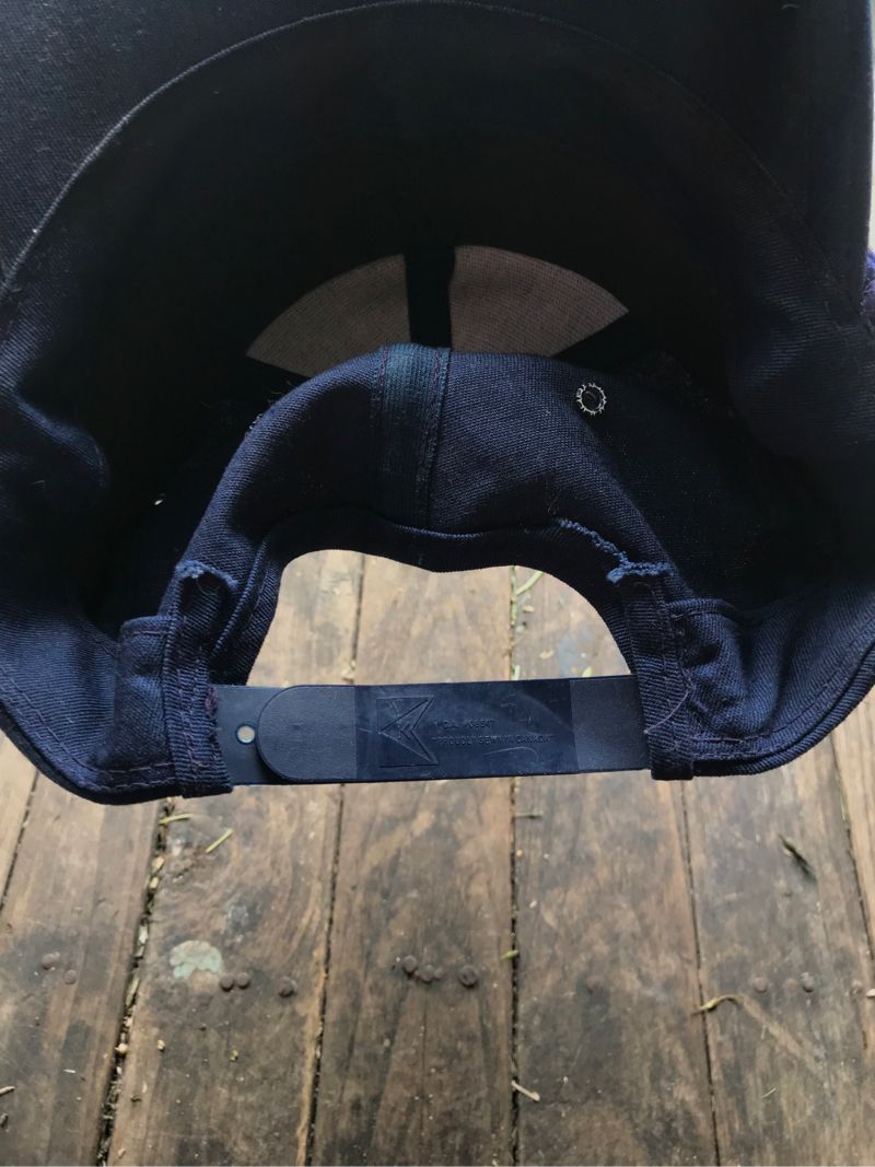 Vintage Biker Hat Pria navy, foto 5