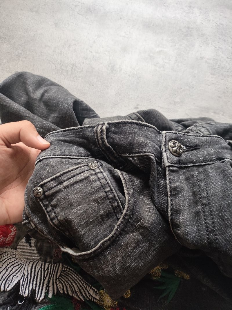 Biker Casual Jeans Pria gray, foto 4
