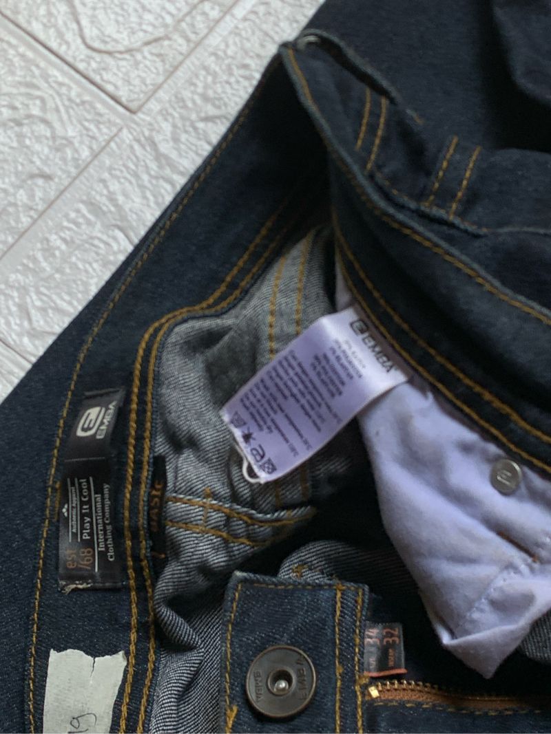 Emba Luxury Casual Pria navy black, foto 6