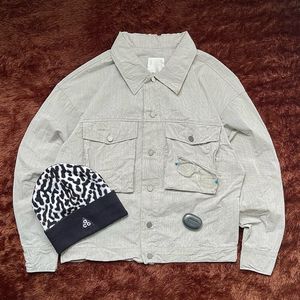 Grunge Indie Denim jacket Pria white