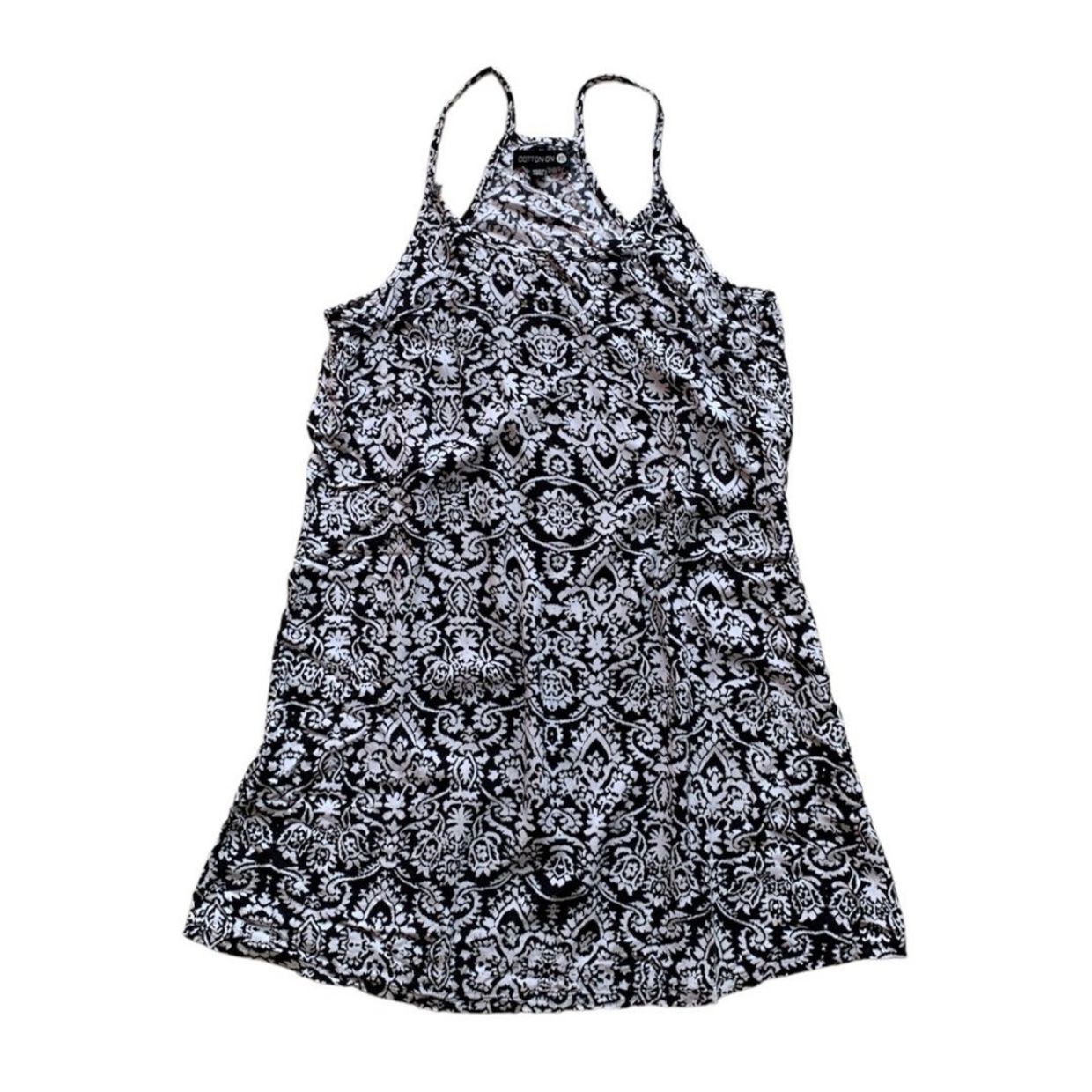 Cotton On Casual Batik Summer dress Wanita white black