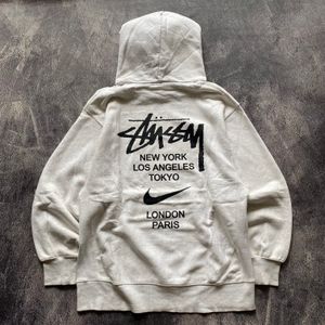 Stussy Casual Hoody Pria silver
