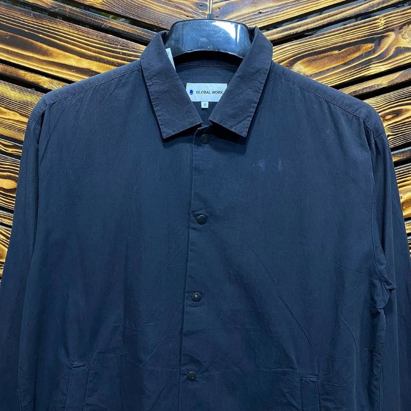 Global Work Vintage Casual Harrington jacket Pria navy, foto 3