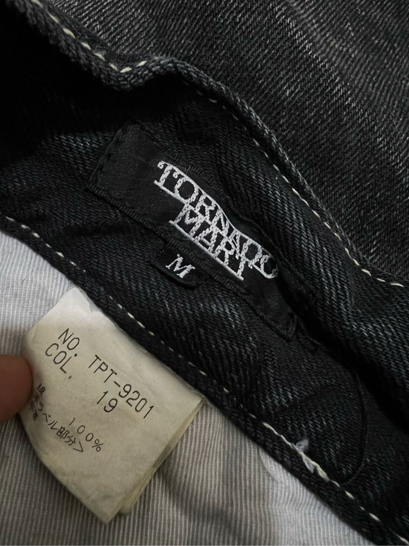 Tornado Mart Grunge Goth Jeans Pria black gray, foto 8