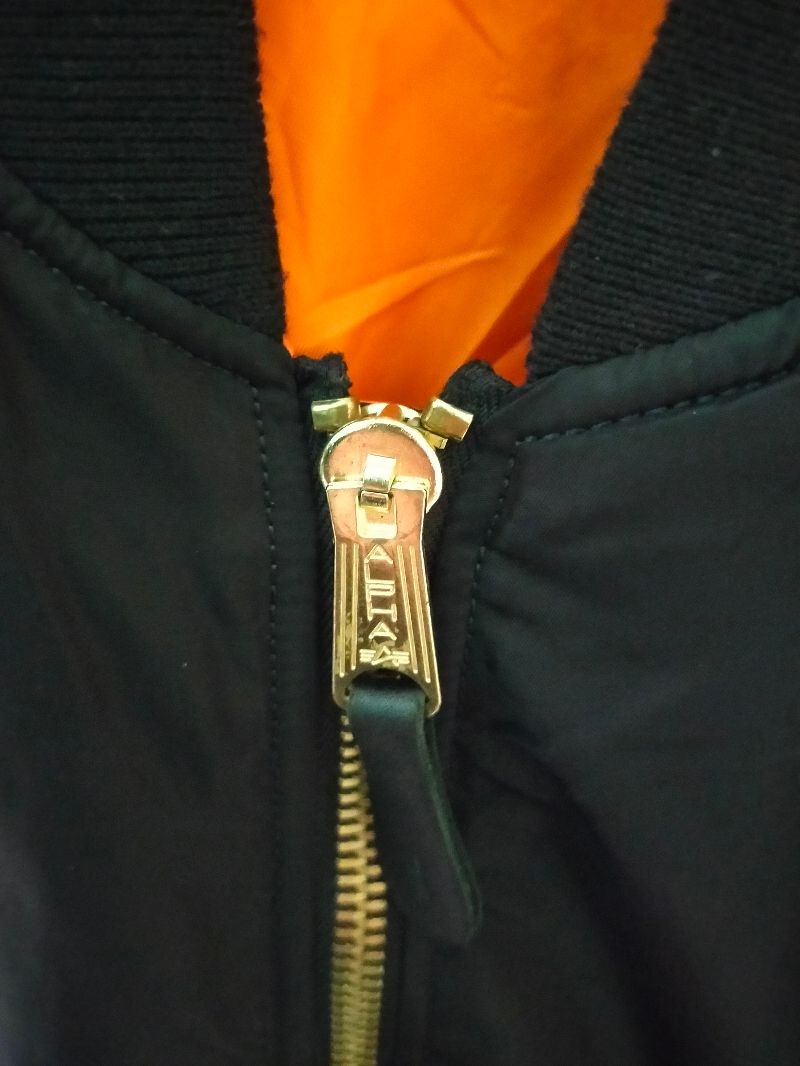 Alpha Industries Casual Bomber jacket Pria black orange, foto 6