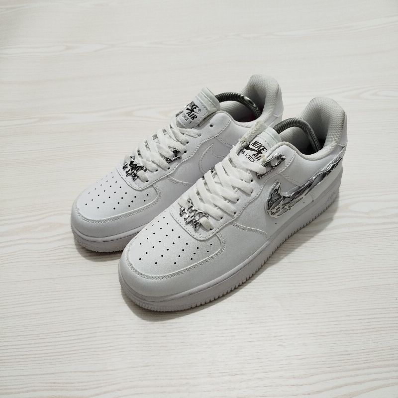 Nike Casual Sneakers Pria silver white, foto 3