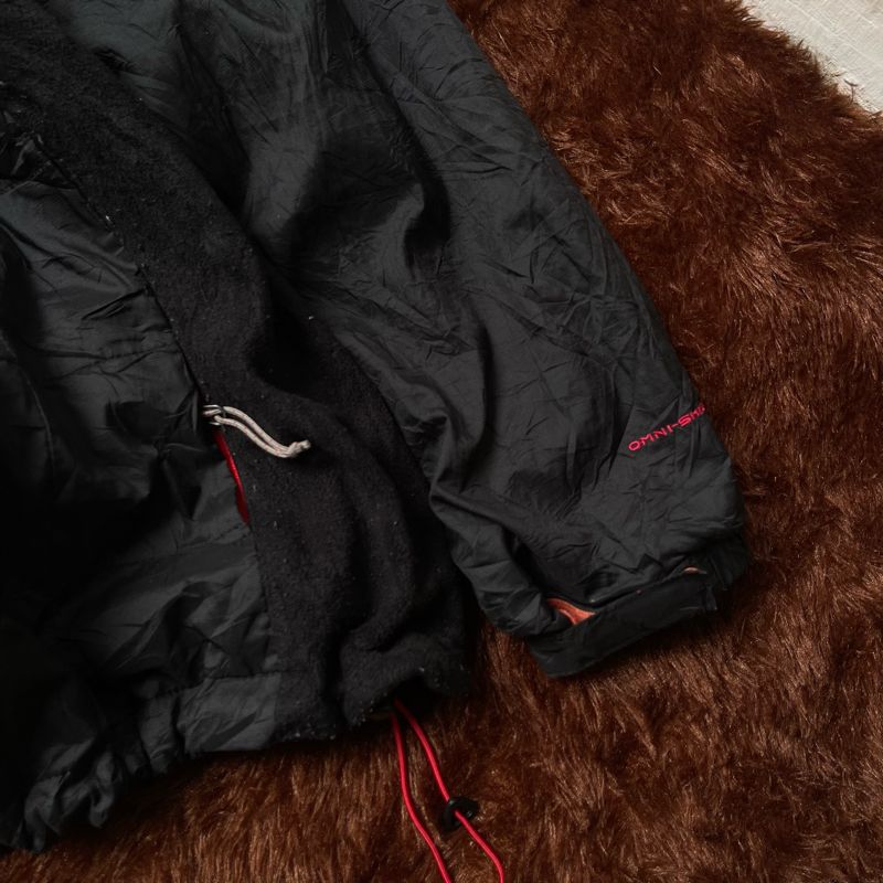 Columbia Gorpcore Grunge Puffer jacket Pria red black, foto 5