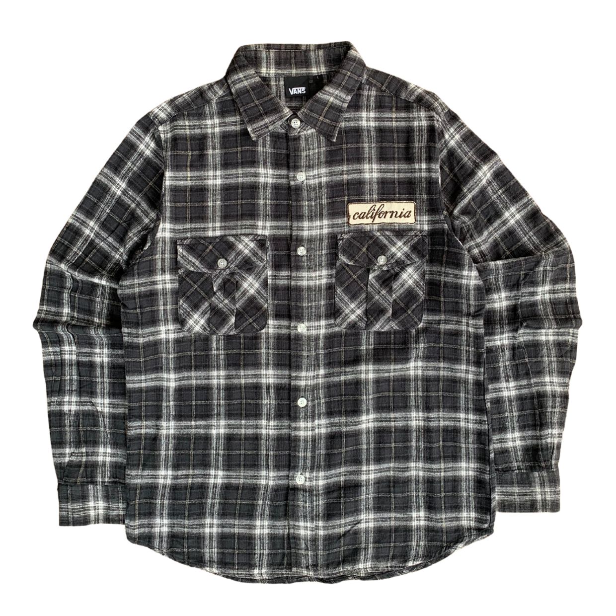 VANS Skater Casual Casual shirt Pria black gray