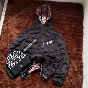 Fieldcore Gorpcore Grunge Puffer jacket Pria black
