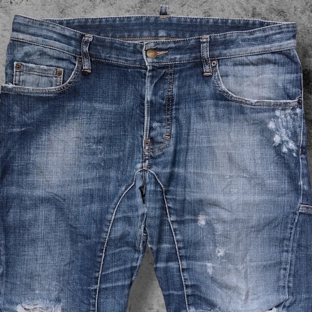 DSQUARED2 Luxury Biker Jeans Pria blue, foto 2
