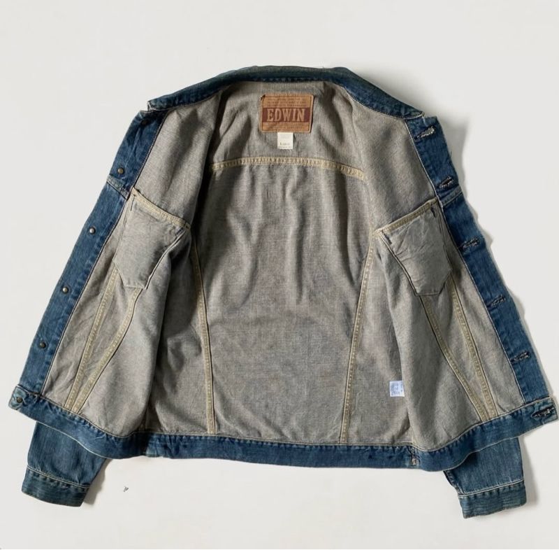 EDWIN Vintage Denim jacket Pria blue, foto 4