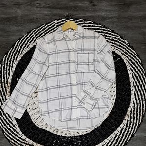 H&M Casual Shirt Wanita white black