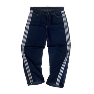 Y2K Jeans Pria white navy