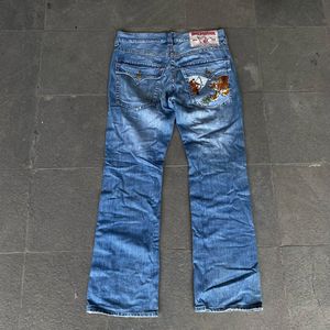 True Religion Vintage Y2K Jeans Pria navy