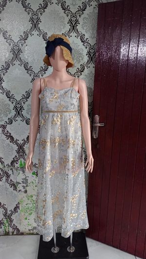 Luxury Wrap dress Wanita gray