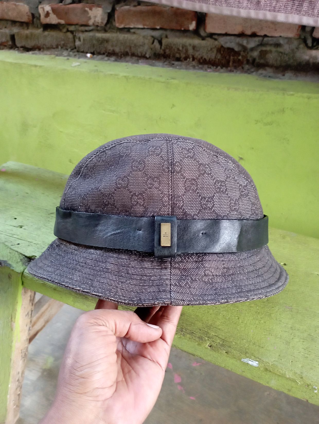Gucci Luxury Hat Pria brown, foto 2
