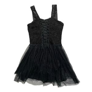 Goth Crop top Wanita black