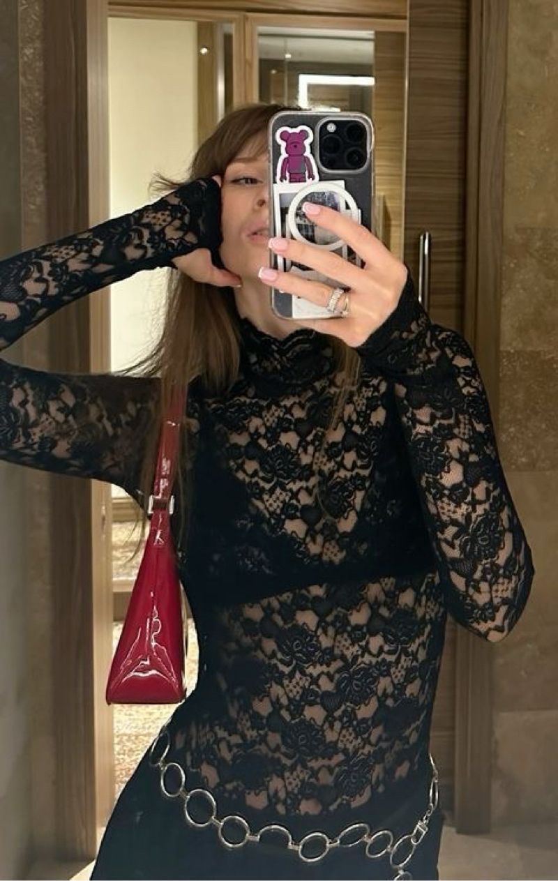 Goth Blouse Wanita black, foto 3