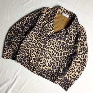 Y2K Biker Leather jacket Wanita tan brown