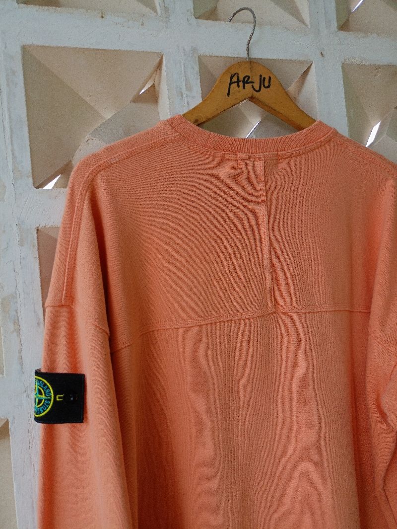 Stone Island Casual Sweater Pria orange, foto 4