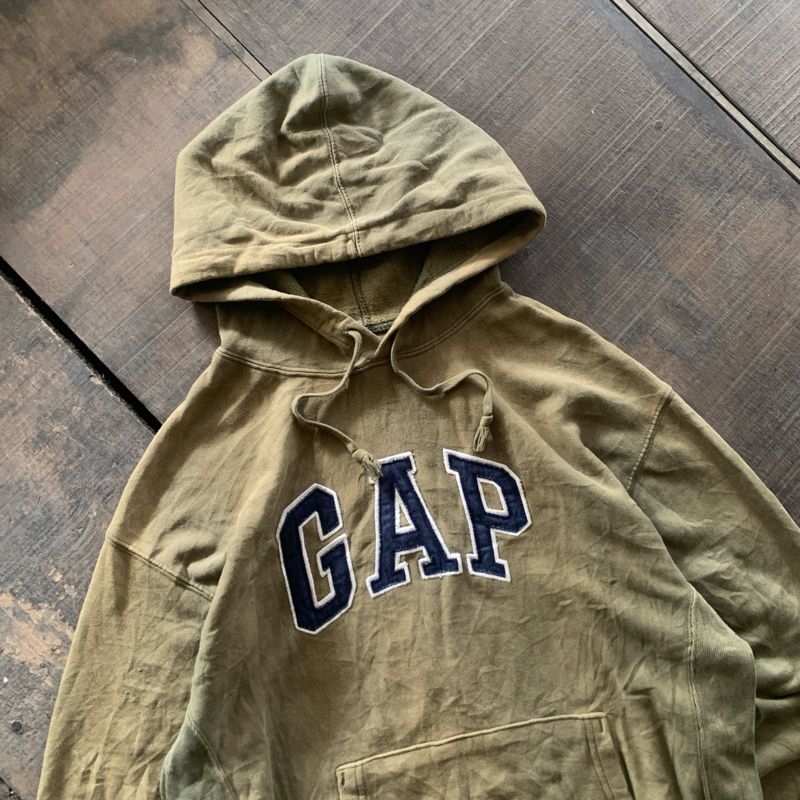 GAP Vintage Casual Windbreaker Pria tan, foto 3